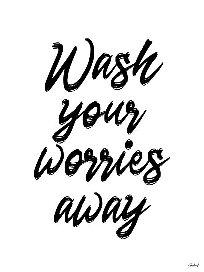 Martina Pavlova PAV388 - PAV388 - Wash Your Worries Away - 12x16 Wash Your Worries Away, Bath, Bathroom, Calligraphy, Signs from Penny Lane