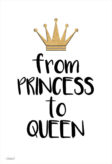 Martina Pavlova PAV396 - PAV396 - From Princess to Queen - 12x16 From Princess to Queen, Crown, Tween, Signs from Penny Lane