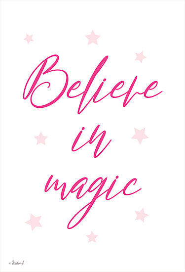 Martina Pavlova PAV411 - PAV411 - Believe in Magic - 12x16 Believe in Magic, Star, Pink and White, Tween, Motivational, Signs from Penny Lane