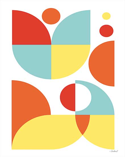 Martina Pavlova PAV447 - PAV447 - Retro Garden    - 12x16 Abstract, Retro Colors, Shapes from Penny Lane