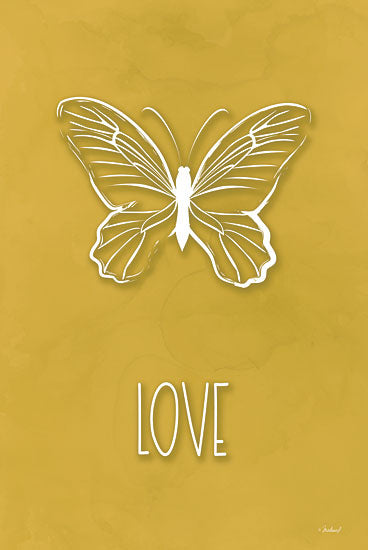 Martina Pavlova PAV509 - PAV509 - Love Butterfly - 12x18 Butterfly, Love, Typography, Signs, Textual Art, Spring from Penny Lane
