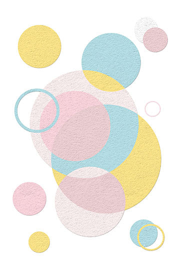 Martina Pavlova PAV519 - PAV519 - Pastel Circles    - 12x18 Abstract, Patterns, Watercolor, Circles, Pastel Colors from Penny Lane