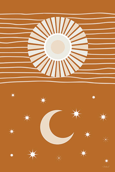 Martina Pavlova PAV538 - PAV538 - Soul Searcher Sun and Moon - 12x18 Abstract, Astronomy, Celestial, Sun, Moon, Stars from Penny Lane