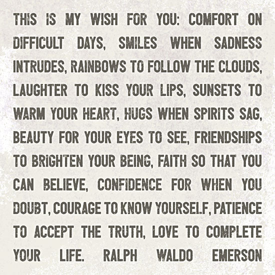 Lauren Rader RAD1226 - This is My Wish for You - Typography, Inspirational, Quote from Penny Lane Publishing