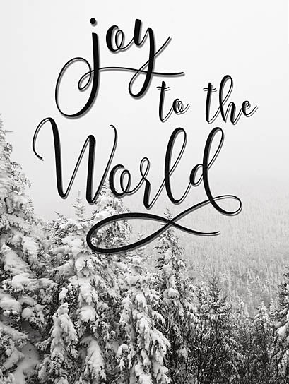 Lauren Rader RAD1344 - RAD1344 - Joy to the World    - 12x16 Joy to the World, Trees, Snow, Winter, Holidays from Penny Lane