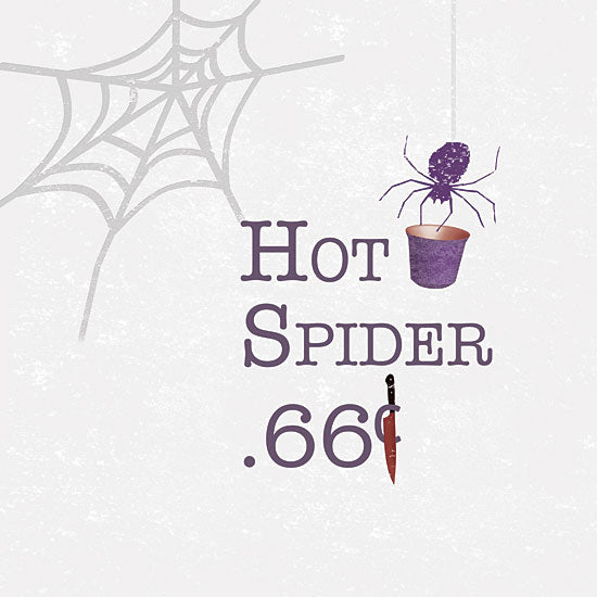 Lauren Rader RAD1392 - RAD1392 - Hot Spider - 12x12 Halloween, Fall, Hot Spider $.66, Typography, Signs, Spider's Web, Spider from Penny Lane