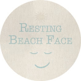 Lauren Rader RAD1393RP - RAD1393RP - Resting Beach Face - 18x18  from Penny Lane
