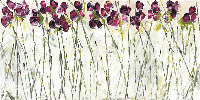 Roey Ebert REAR163 - Sweet Pea Garden - Abstract, Floral, Sweet Pea from Penny Lane Publishing