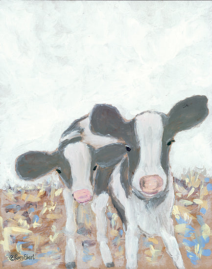 Roey Ebert REAR332 - REAR332 - Calf Siblings - 12x16 Cow, Calves, Farm, Whimsical from Penny Lane