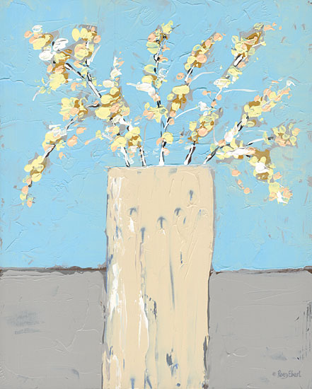 Roey Ebert REAR372 - REAR372 - Forsythia - 12x16 Abstract, Flowers, Yellow Flowers, Forsythia, Bouquet, Blooms, Botanical, Contemporary from Penny Lane