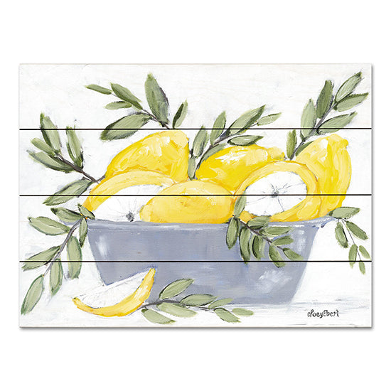 Roey Ebert REAR386PAL - REAR386PAL - Lemons in Bowl - 16x12 Still Life, Lemons, Bowl, Greenery, Kitchen from Penny Lane