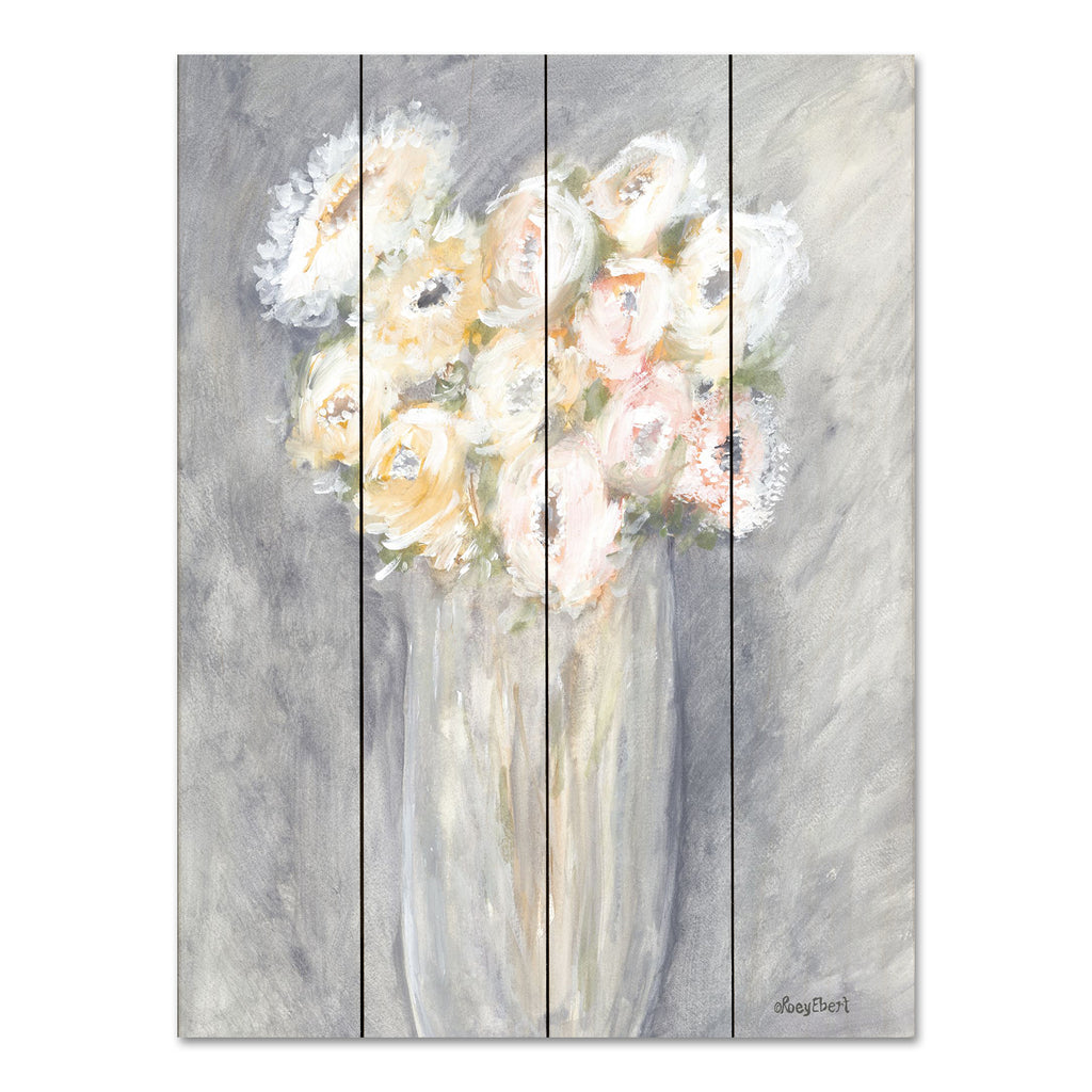 Roey Ebert REAR391PAL - REAR391PAL - Fresh Bunch - 12x16 Abstract, Flowers, White Flowers, Vase, Bouquet, Botanical from Penny Lane