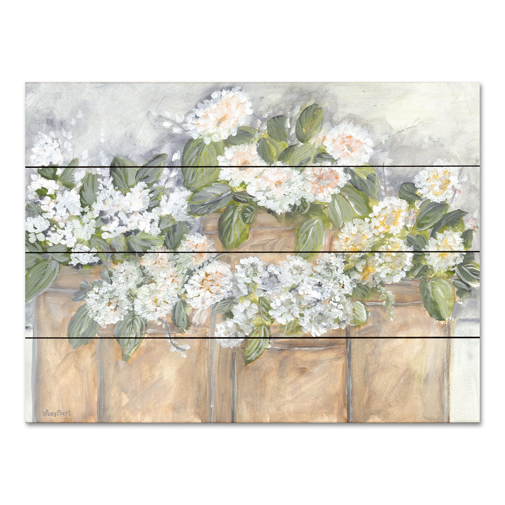 Roey Ebert REAR392PAL - REAR392PAL - Windowsill Blooms - 16x12 Abstract, Flowers, White Flowers, Terracotta Pots, Still Life, Botanical from Penny Lane