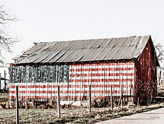 RIG100 - American Flag Barn - 16x12