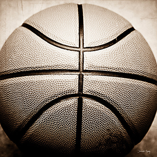 Jennifer Rigsby RIG124 - RIG124 - Vintage Basketball - 12x12 Sports, Basketball, Vintage, Photography, Sepia, Masculine, Children from Penny Lane