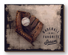 RIG147FW - Baseball is My Favorite Season - 20x16