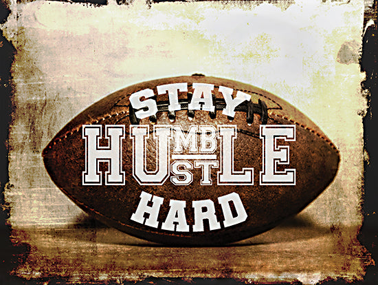 Jennifer Rigsby RIG148 - RIG148 - Stay Humble, Hustle Hard - 16x12 Sports, Football, Stay Humble, Hustle Hard, Typography, Signs, Textual Art, Children, Masculine, Photography, Fall from Penny Lane