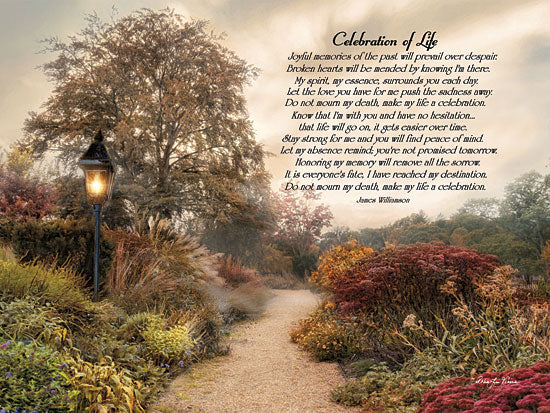 Robin-Lee Vieira RLV411A - Celebration of Life - Quote, Trees, Flowers, Inspirational, Path from Penny Lane Publishing