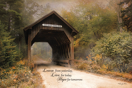 Robin-Lee Vieira RLV489 - Live for Today - Covered Bridge, Inspirational, Trees, Path from Penny Lane Publishing