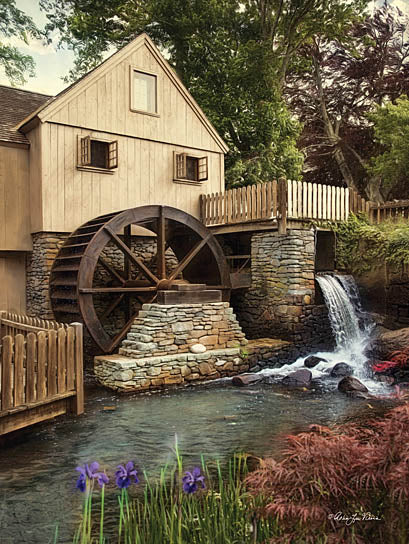 Robin-Lee Vieira RLV679 - The Old Mill - Mill, Flowers, River from Penny Lane Publishing