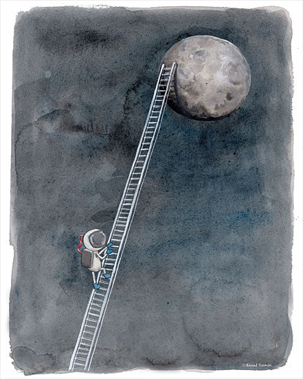 Rachel Nieman RN122 - RN122 - Ladder to the Moon - 12x16 Moon, Ladder, Astronaut from Penny Lane