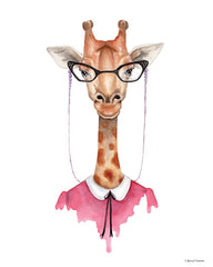 RN129 - Giraffe in Glasses - 12x16