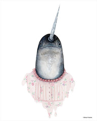 RN136 - Narwhal in a Nightgown - 12x16
