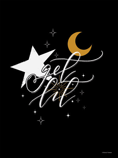 Rachel Nieman RN190 - RN190 - Get Lit - 12x16 Get Lit, Humorous, Stars, Moon, Signs from Penny Lane