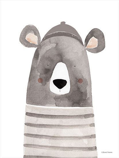Rachel Nieman RN259 - RN259 - Elliott the Bear - 12x16 Baby, Bear, Kid's Art, Neutral Colors, Illustrative from Penny Lane