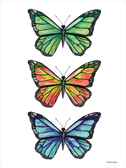 Rachel Nieman RN324 - RN324 - Stacked Wonderful Butterflies - 12x16 Butterflies, Insects, Stacked Butterflies, Nature from Penny Lane