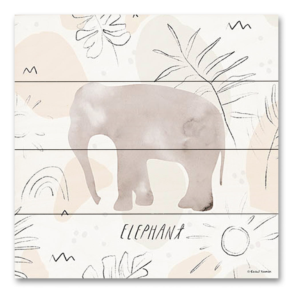 Rachel Nieman RN367PAL - RN367PAL - Jungle Safari Elephant - 12x12  from Penny Lane