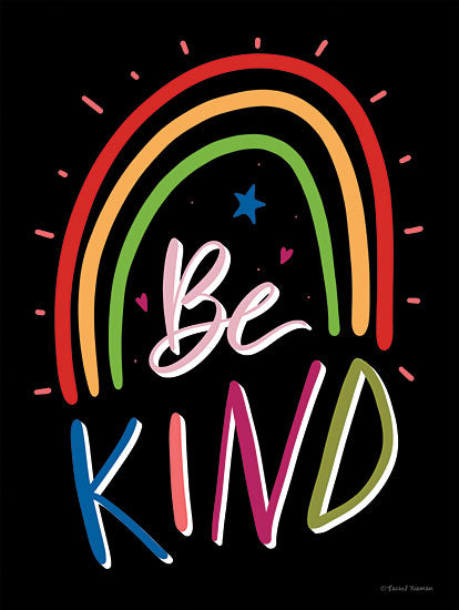 Rachel Nieman RN371 - RN371 - Be Kind Rainbow - 12x16 Be Kind, Rainbow, Rainbow Colors, Children, Motivational, Signs from Penny Lane