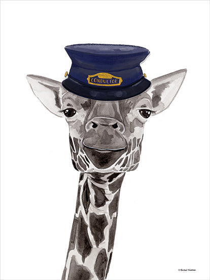 Rachel Nieman Licensing RN422LIC - RN422LIC - Train Conductor Giraffe - 0  from Penny Lane