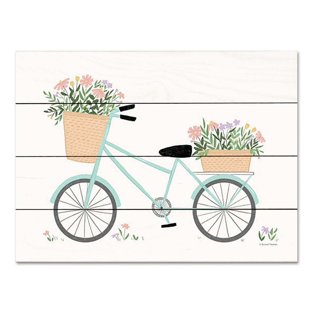 Rachel Nieman RN502PAL - RN502PAL - Spring Flower Bike   - 16x12 Bike, Bicycle, Flowers, Pink Flowers, Spring, Spring Flowers from Penny Lane
