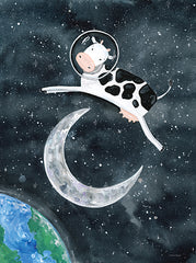 RN504 - Astro Cow Jumps Over the Moon - 12x16