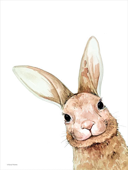 Rachel Nieman RN532 - RN532 - Fluffy Peekaboo Bunny - 12x16 Baby, Baby's Room, Rabbit, Bunny, Spring, Decorative from Penny Lane