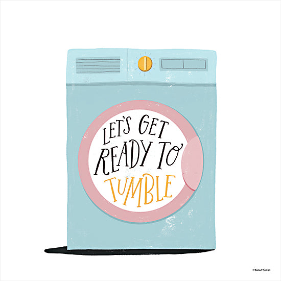 Rachel Nieman RN593 - RN593 - Laundry - Ready to Tumble - 12x12 Laundry, Laundry Room, Humor, Let's Get Ready to Tumble, Typography, Signs, Textual Art, Washing Machine, Triptych from Penny Lane