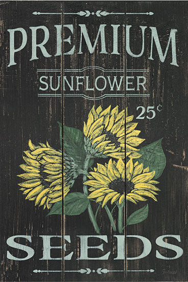 Soulspeak & Sawdust SAW104 - SAW104 - Sunflower Seeds - 12x18  Sunflower Seeds, Flowers, Seed Packet, Typography, Signs, Advertisements, Spring, Traditional from Penny Lane
