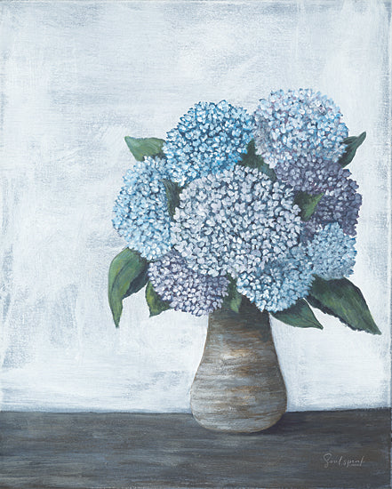 Soulspeak & Sawdust SAW124 - SAW124 - Hydrangea Love    - 12x16 Flowers, Hydrangeas, Blue Hydrangeas, Vase, Decorative, Spring from Penny Lane