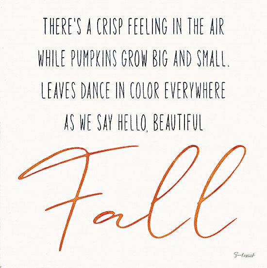 Soulspeak & Sawdust SAW141 - SAW141 - Hello Beautiful Fall - 12x12 Fall, Hello Beautiful Fall, Typography, Signs, Textual Art from Penny Lane