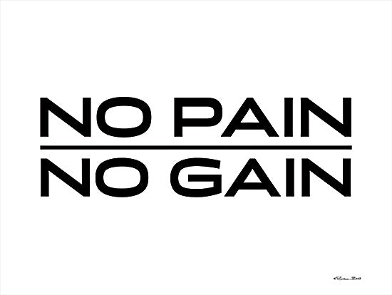 Susan Ball SB1007 - SB1007 - No Pain, No Gain - 16x12 No Pain, No Gain, Motivational, Typography, Signs from Penny Lane