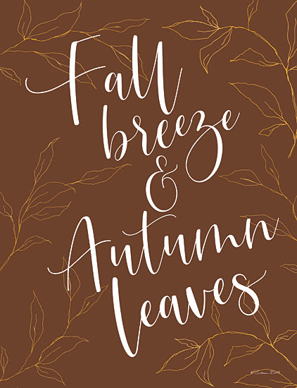 Susan Ball SB1020 - SB1020 - Fall Breeze & Autumn Leaves - 12x16 Fall Breeze & Autumn Leaves, Leaves, Fall, Autumn, Typography, Signs from Penny Lane