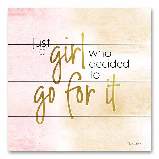 Susan Ball SB1025PAL - SB1025PAL - Go For It - 12x12 Girl, Go For It, Pink, Gold, Empowering, Tween, Typography, Signs from Penny Lane