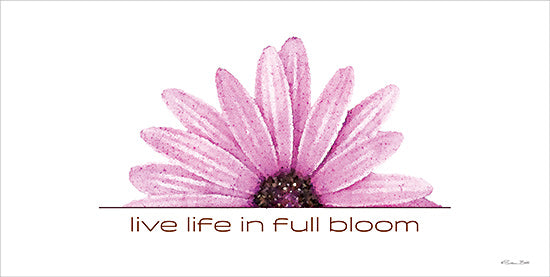 Susan Ball SB1113 - SB1113 - Live Life in Full Bloom - 18x9 Inspirational, Live Life in Full Bloom, Motivational, Typography, Signs, Flower, Purple Flower, Spring from Penny Lane