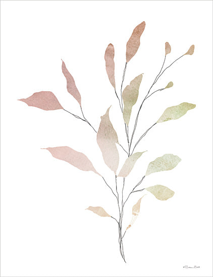 Susan Ball SB1120 - SB1120 - Watercolor Branch 1 - 12x16 Leaves, Branch, Watercolor, Botanical, Greenery, Neutral Palette from Penny Lane