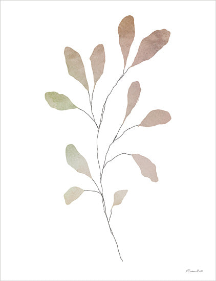 Susan Ball SB1121 - SB1121 - Watercolor Branch 2 - 12x16 Leaves, Branch, Watercolor, Botanical, Greenery, Neutral Palette from Penny Lane