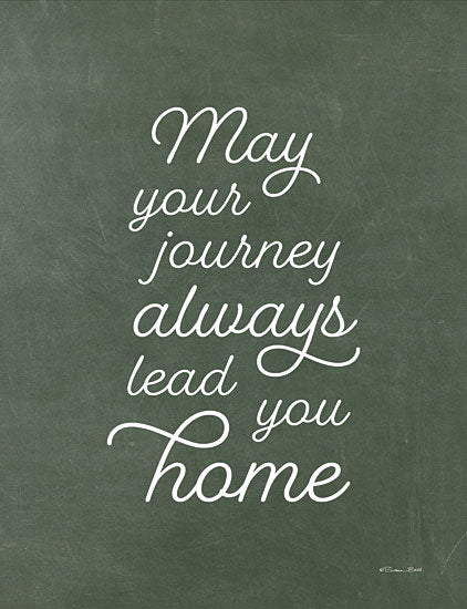 Susan Ball SB1241 - SB1241 - May Your Journey - 12x16 Inspirational, May Your Journey Always Lead You Home, Typography, Signs, Textual Art, Green & White from Penny Lane