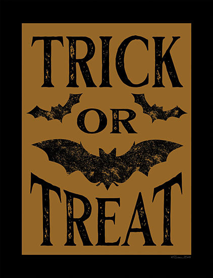 Susan Ball SB1249 - SB1249 - Trick or Treat Bats - 12x16 Halloween, Trick or Treat, Typography, Signs, Textual Art, Bats, Decorative from Penny Lane