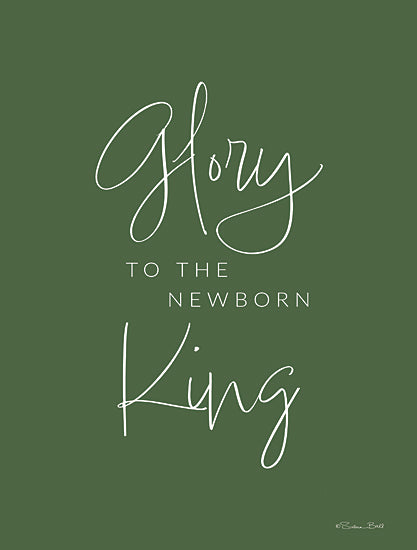 Susan Ball SB1259 - SB1259 - Glory to the Newborn King - 12x16 Christmas, Holidays, Glory to the Newborn King, Typography, Signs, Textual Art, Green, Christmas Music from Penny Lane