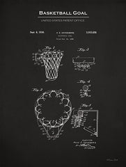 SB1286 - Basketball Goal Patent - 12x16